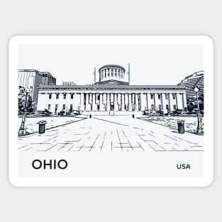 Ohio State USA Sticker